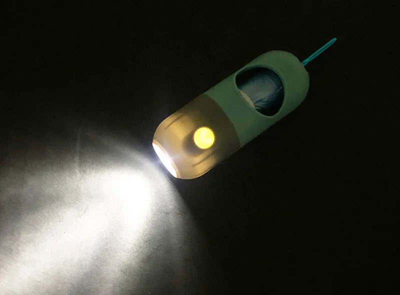 EC_Led Light, Pet Waste Bag Dispenser for Dogs