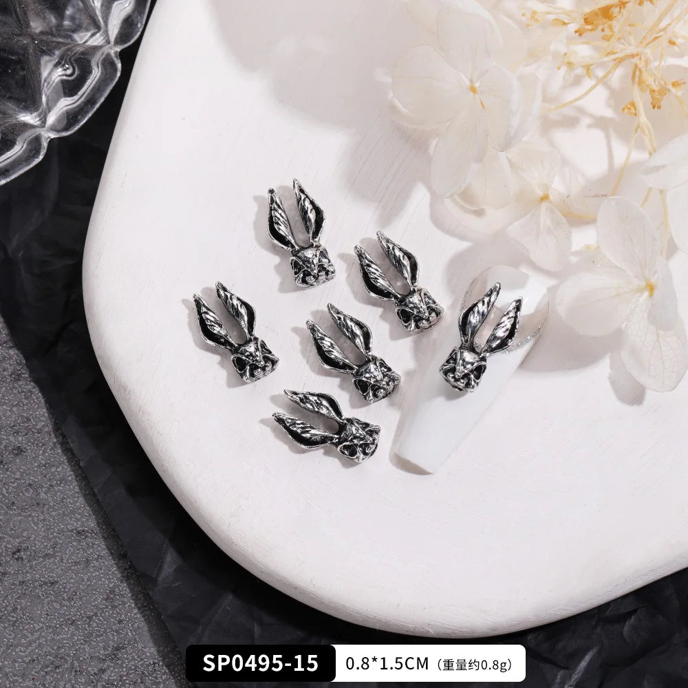 EC_20 Pcs Mixed Alloy Gothic Nail Charms