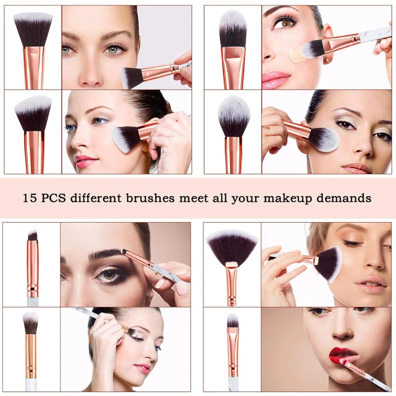 EC_10pcs Makeup Brushes