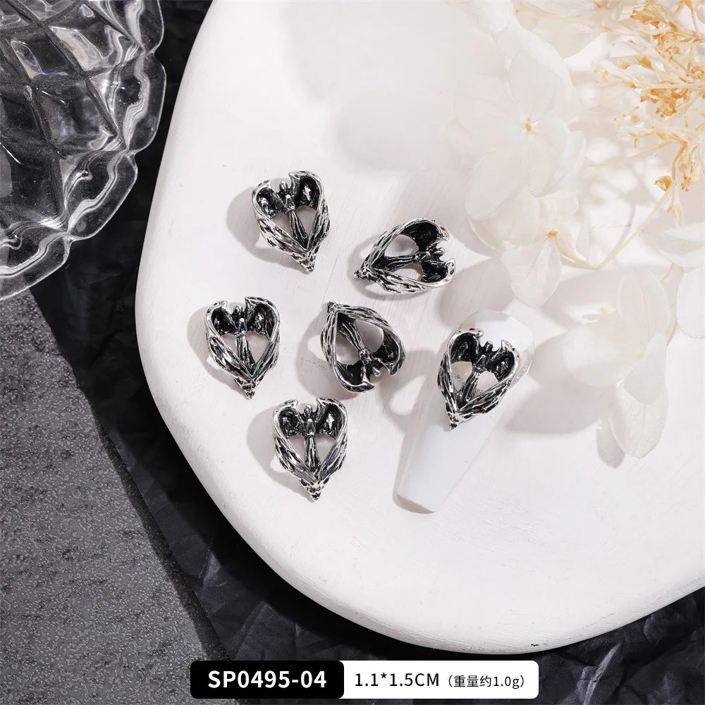 EC_20 Pcs Mixed Alloy Gothic Nail Charms