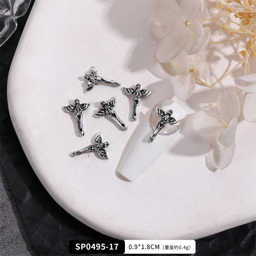 EC_20 Pcs Mixed Alloy Gothic Nail Charms