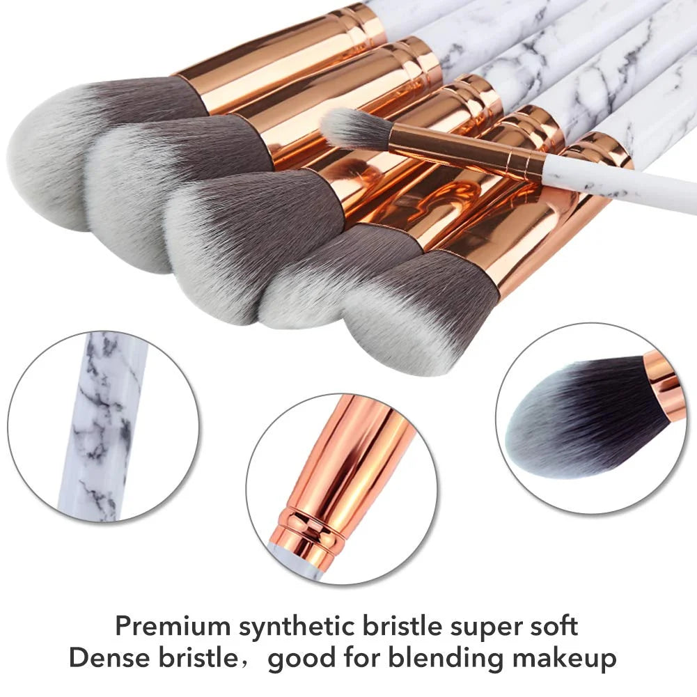 EC_10pcs Makeup Brushes