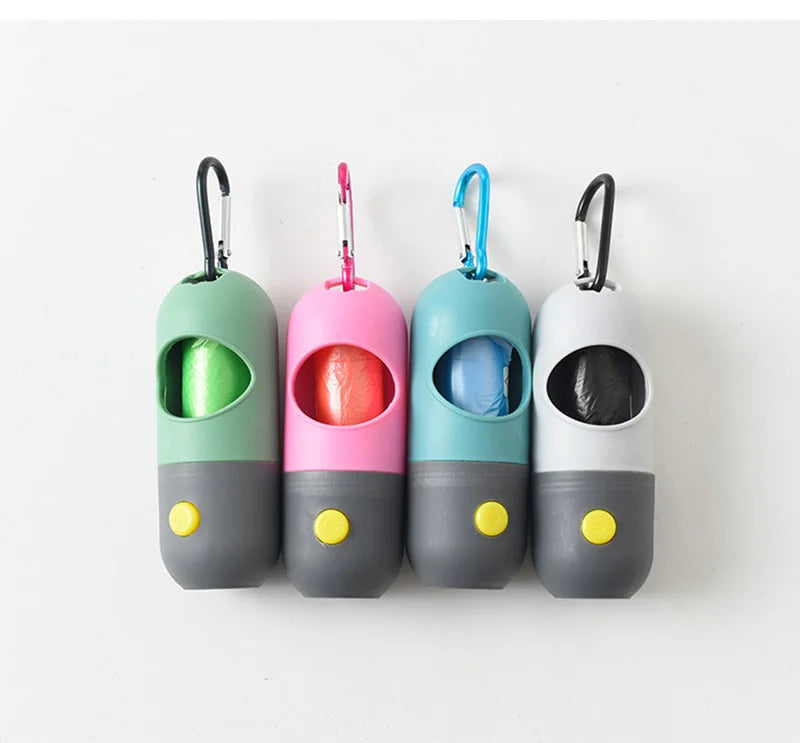 EC_Led Light, Pet Waste Bag Dispenser for Dogs