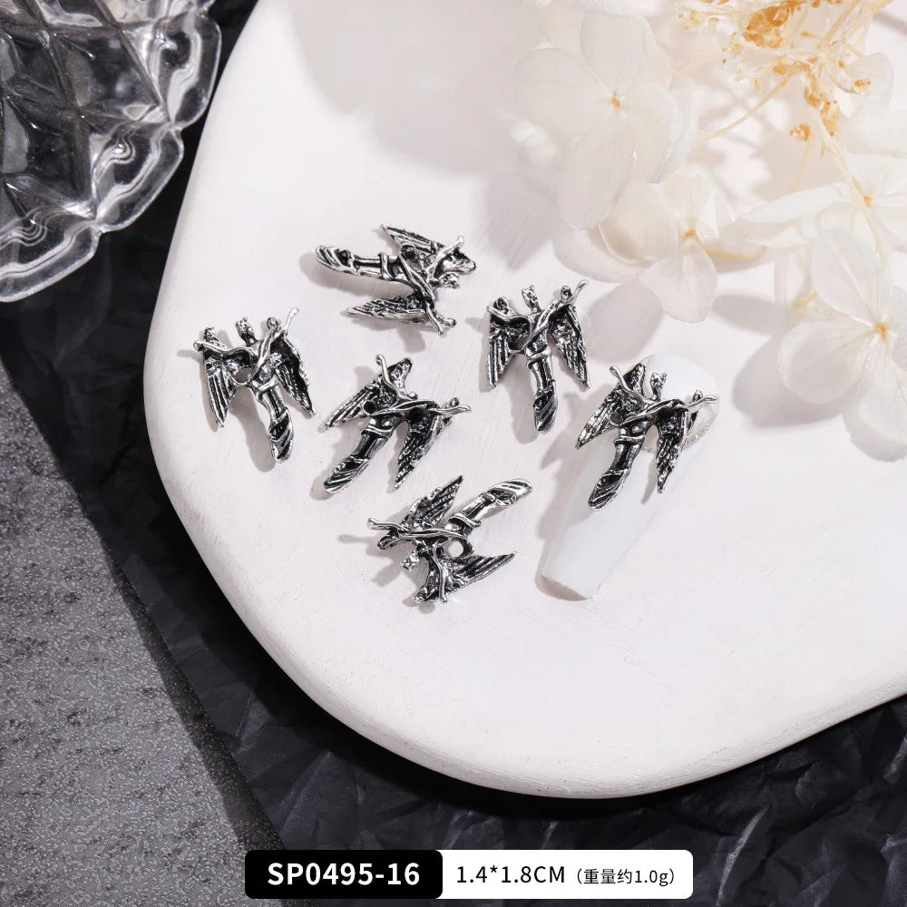 EC_20 Pcs Mixed Alloy Gothic Nail Charms