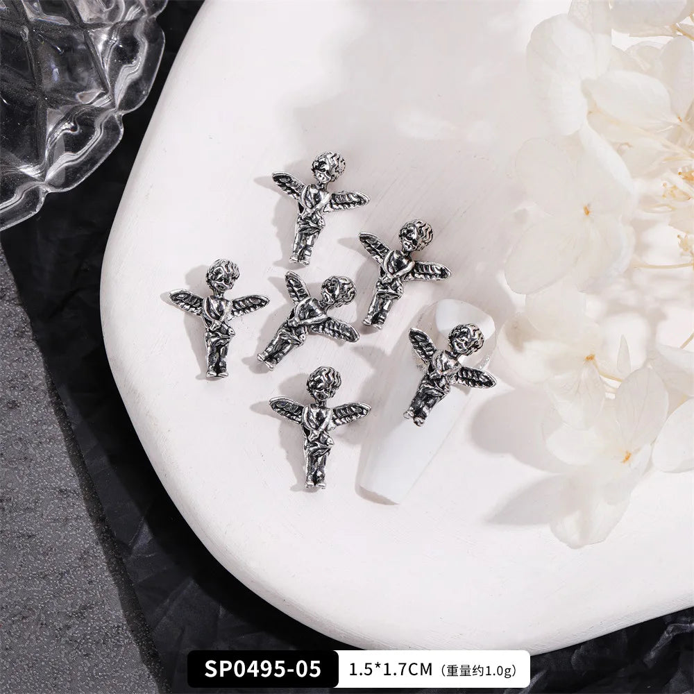 EC_20 Pcs Mixed Alloy Gothic Nail Charms