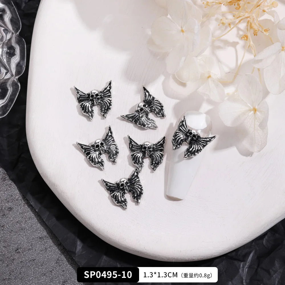 EC_20 Pcs Mixed Alloy Gothic Nail Charms