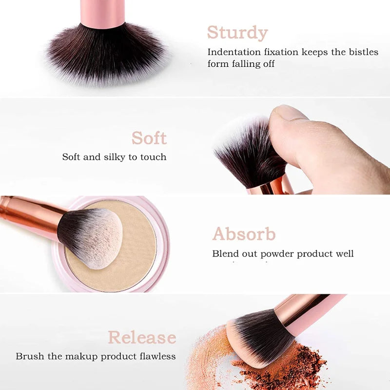 EC_10pcs Makeup Brushes