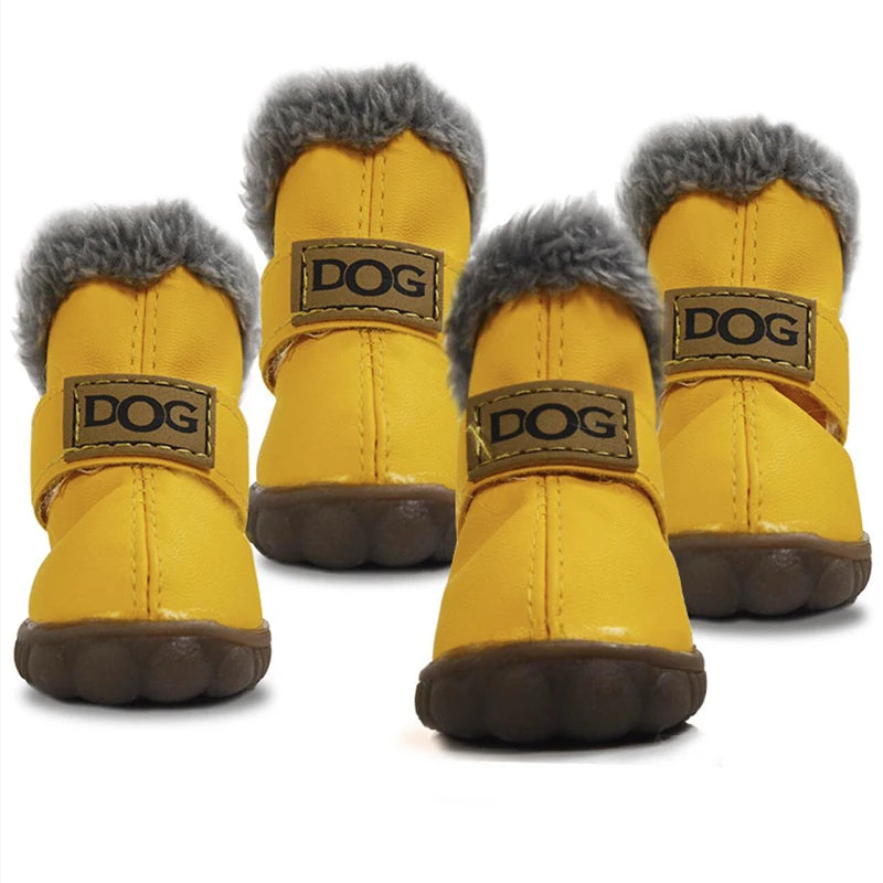 EC_ 4P Winter Pet Shoes Waterproof