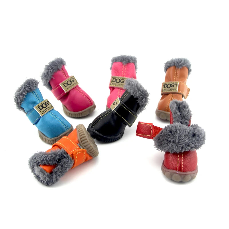 EC_ 4P Winter Pet Shoes Waterproof