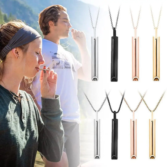 EC_ Anti Vaping Necklace Breathing Necklace For Anxiety Mindful