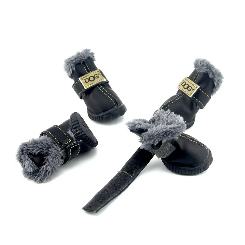 EC_ 4P Winter Pet Shoes Waterproof