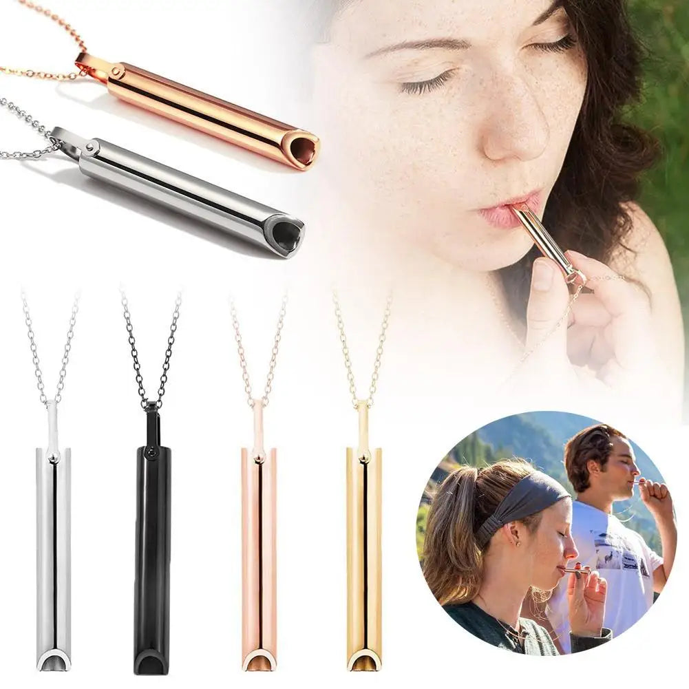 EC_ Anti Vaping Necklace Breathing Necklace For Anxiety Mindful