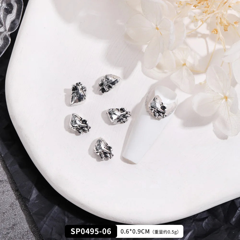 EC_20 Pcs Mixed Alloy Gothic Nail Charms