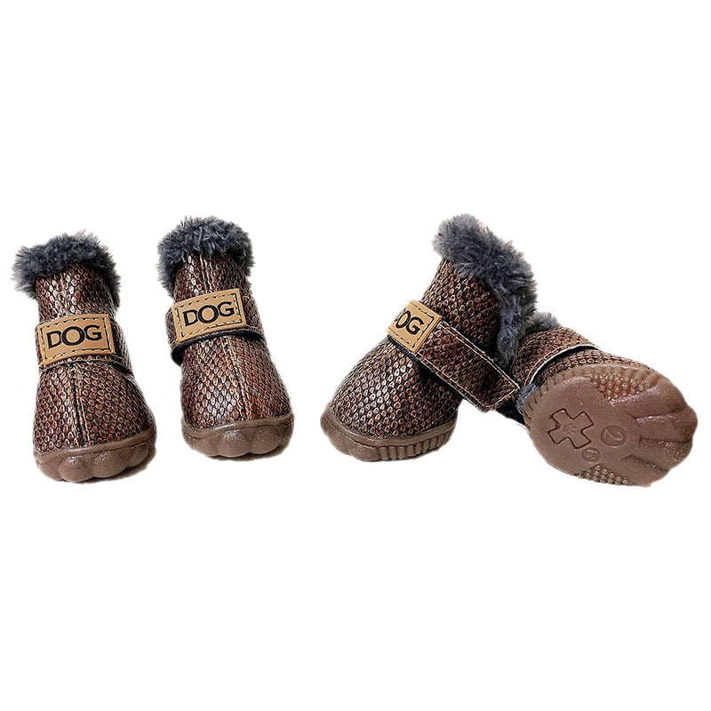 EC_ 4P Winter Pet Shoes Waterproof